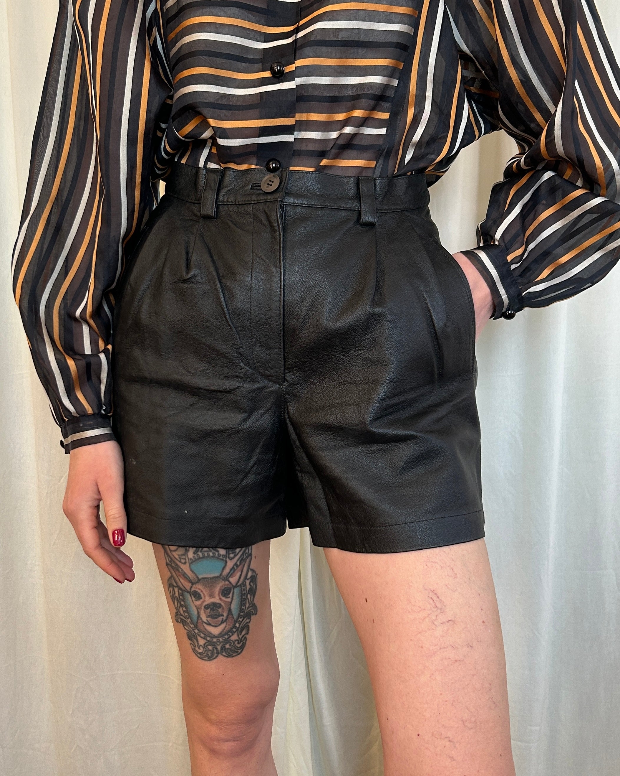 Shorts pelle