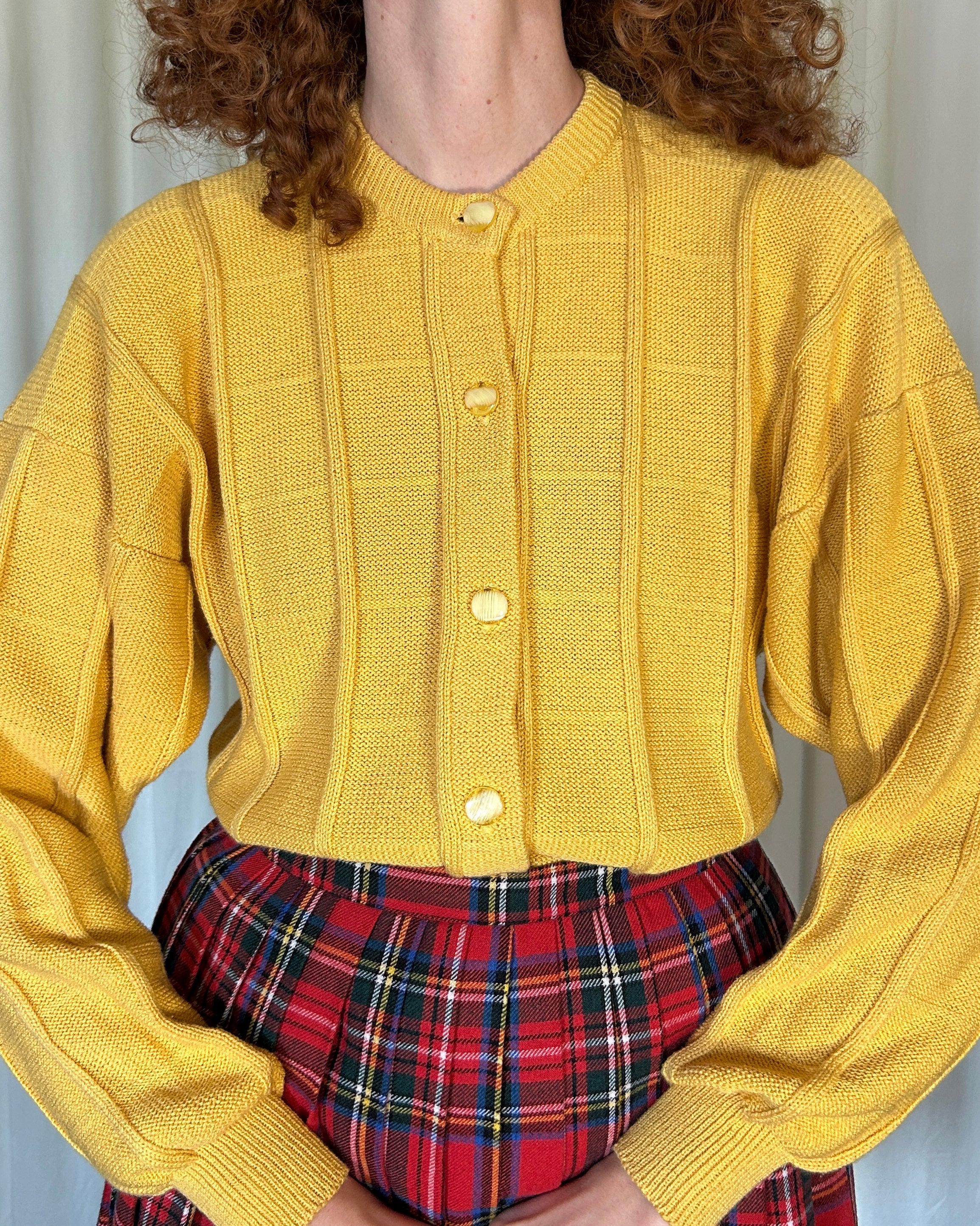 Cardigan giallo