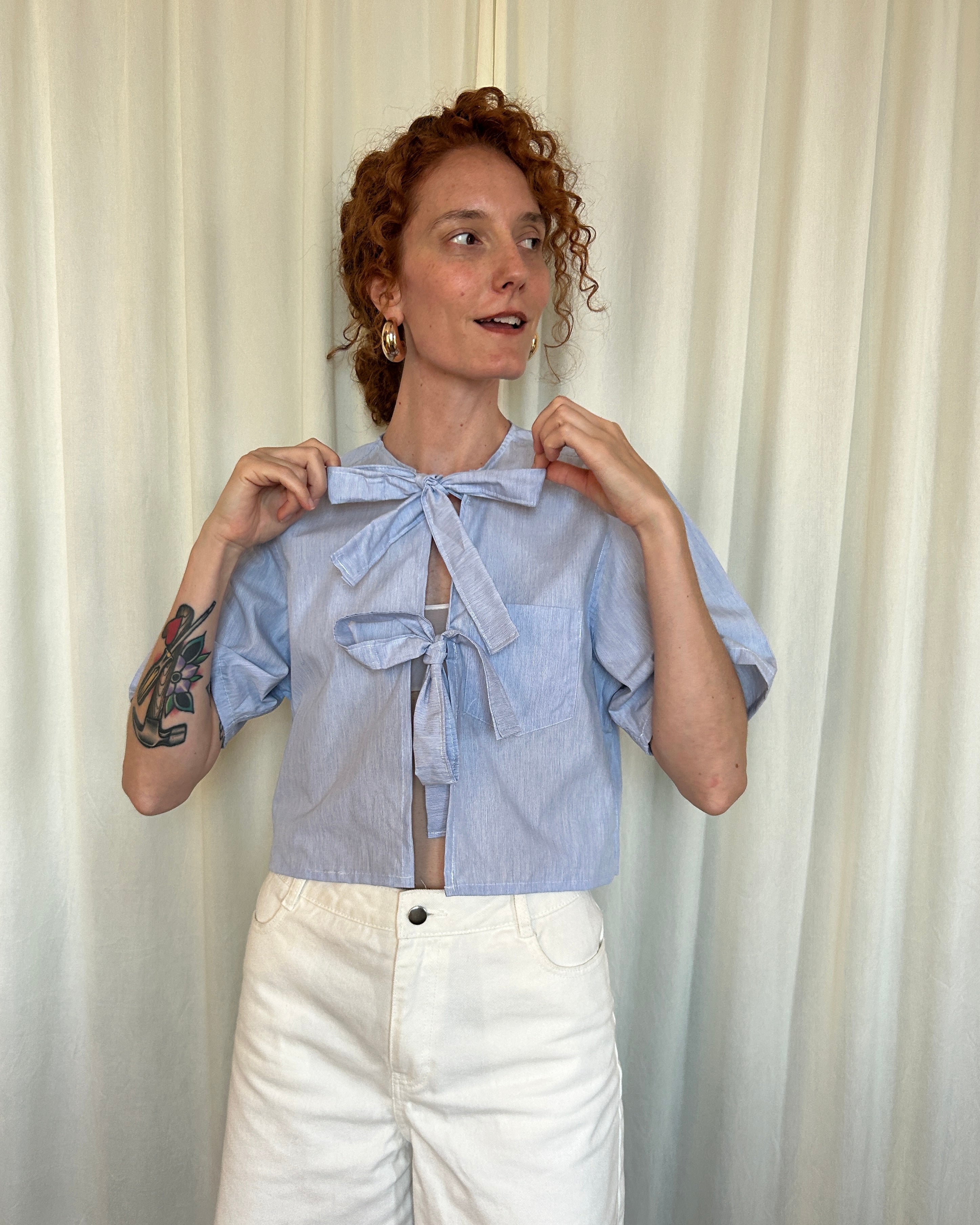 Camicia Lacoste celeste chiaro