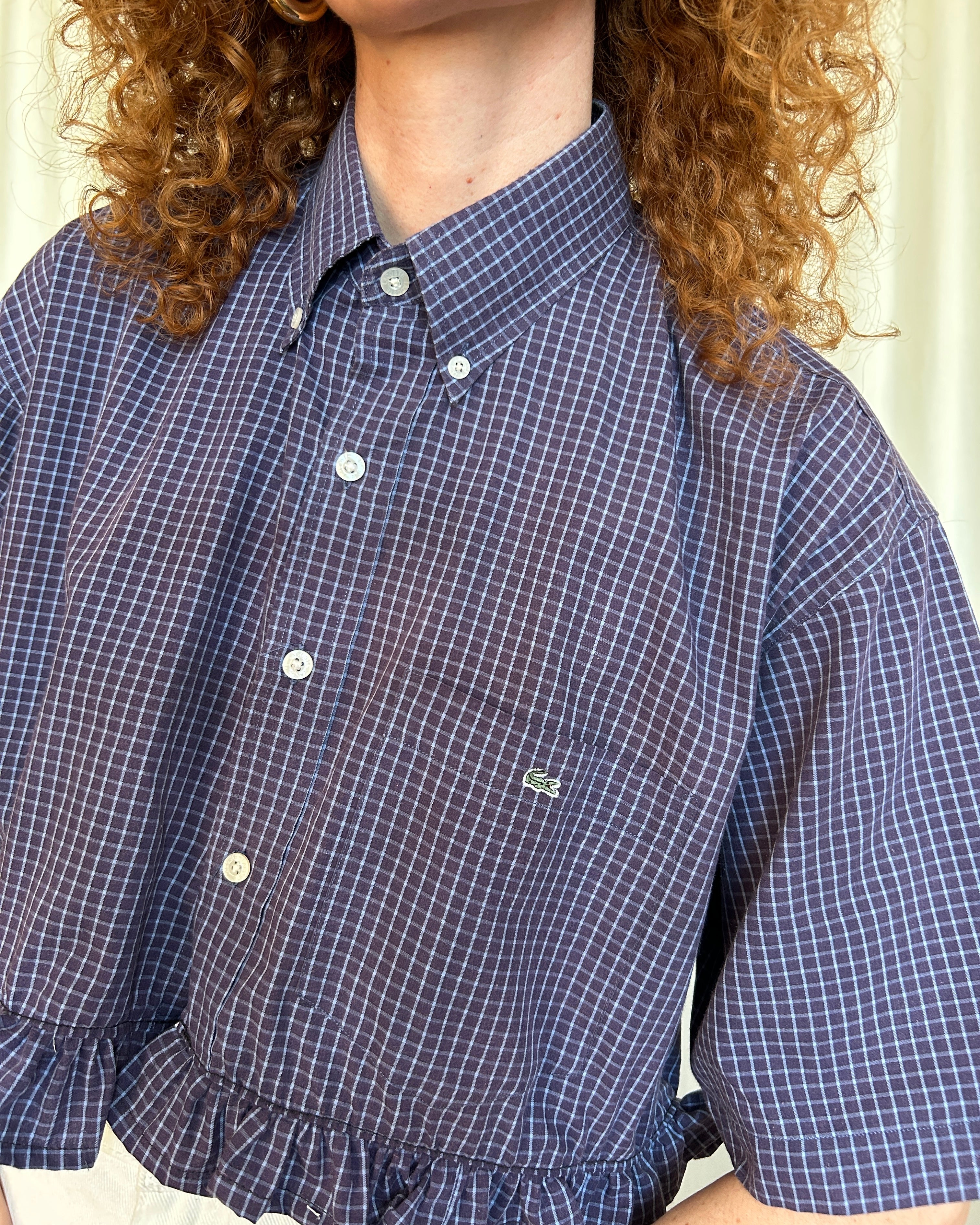 Camicia Lacoste crop