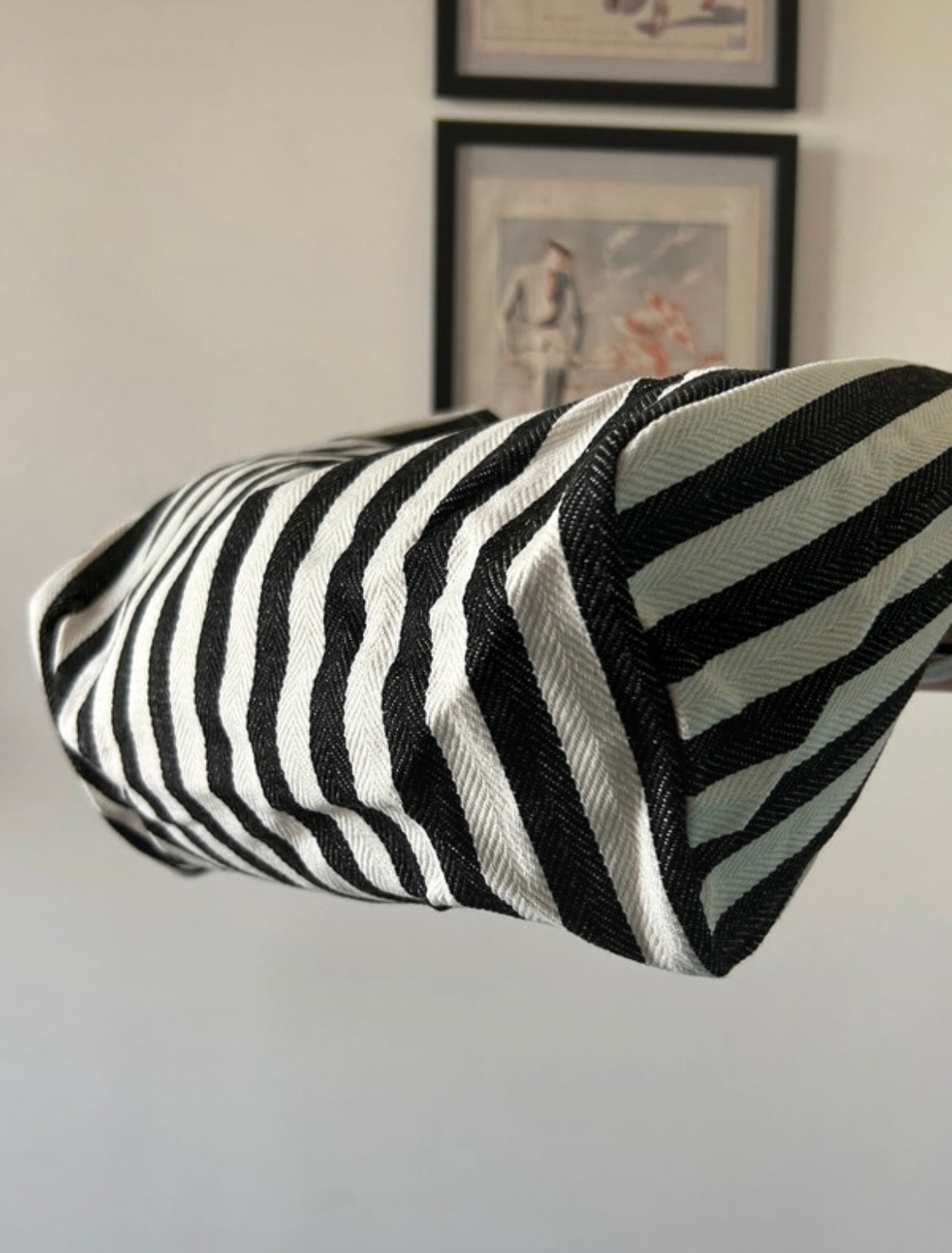 Shopper righe bianche e nere