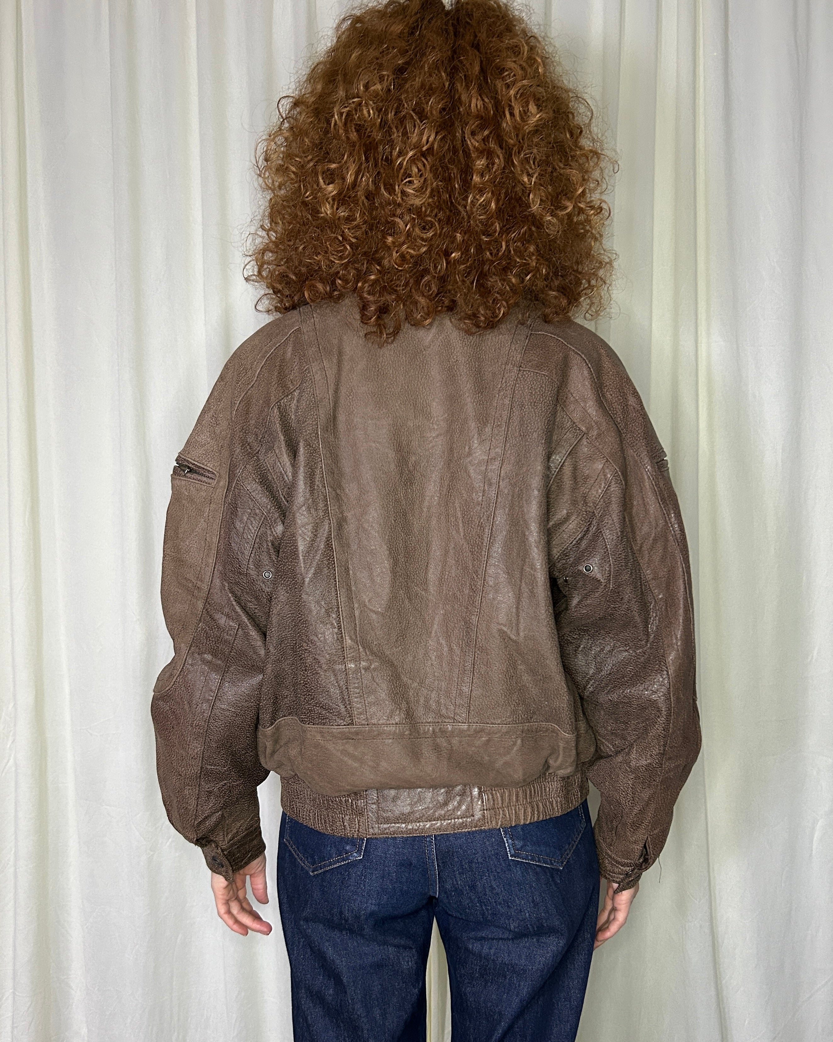 Giacca aviatore puntinata