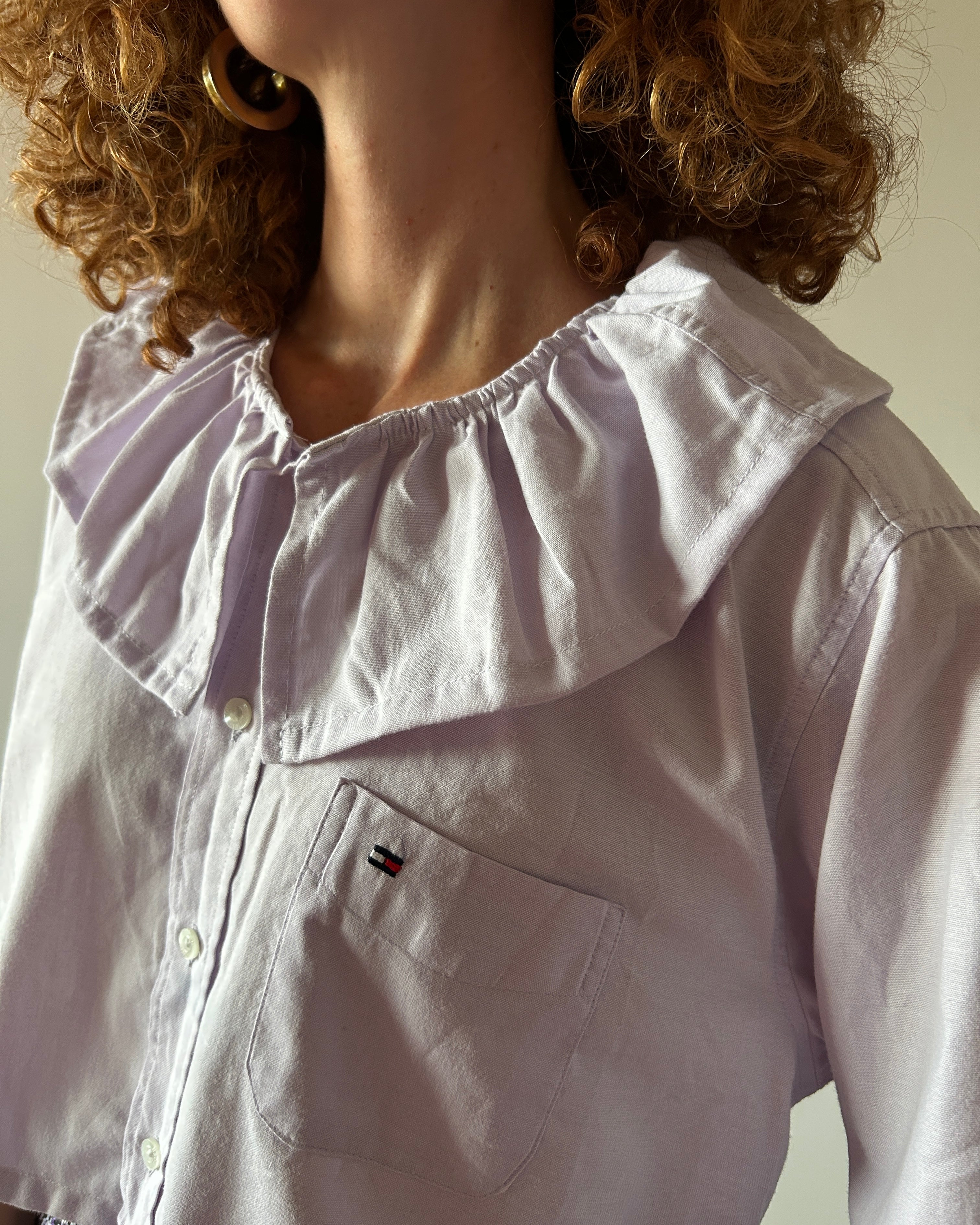 Camicia Tommy Hilfiger lilla