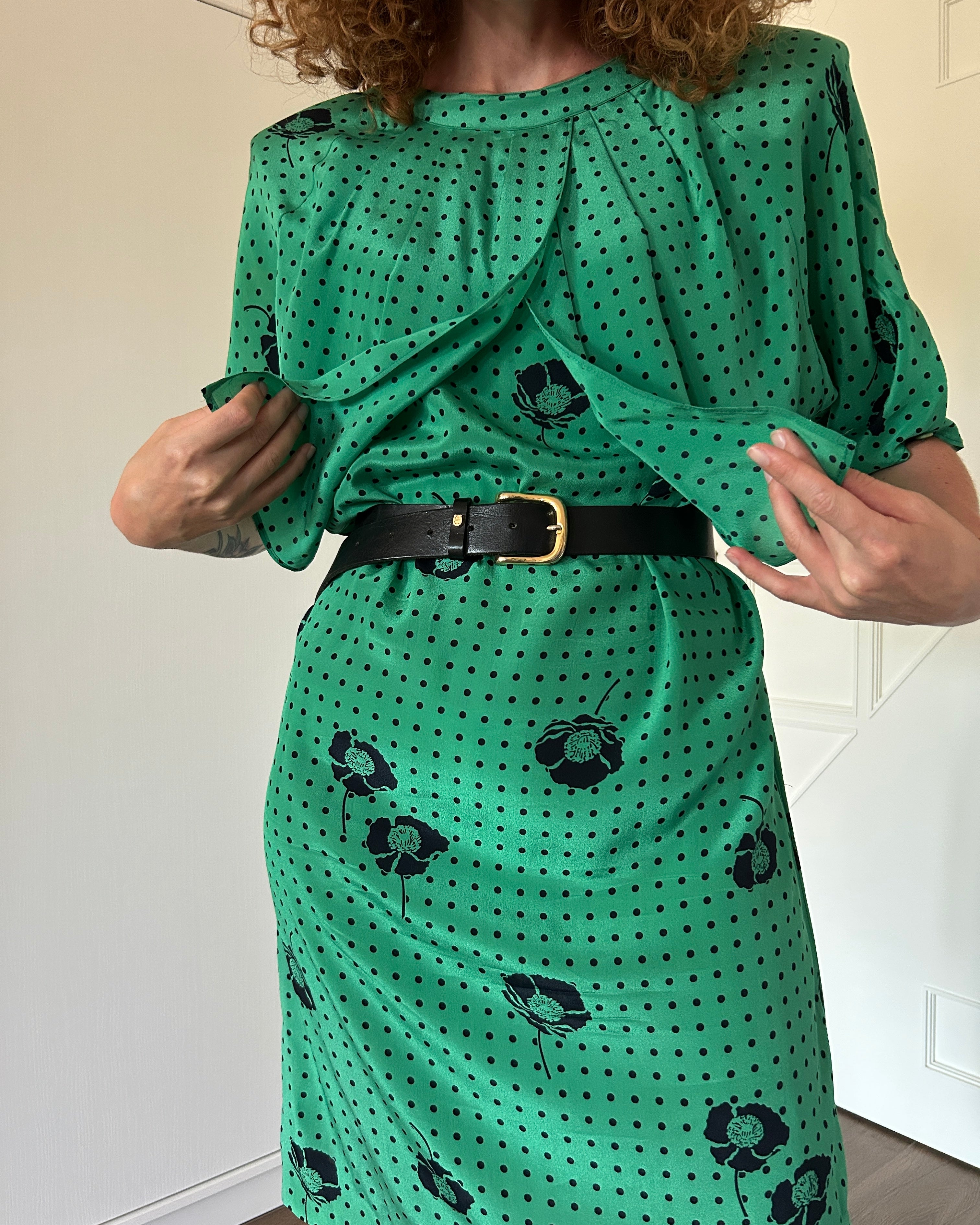 Vestito pois verde