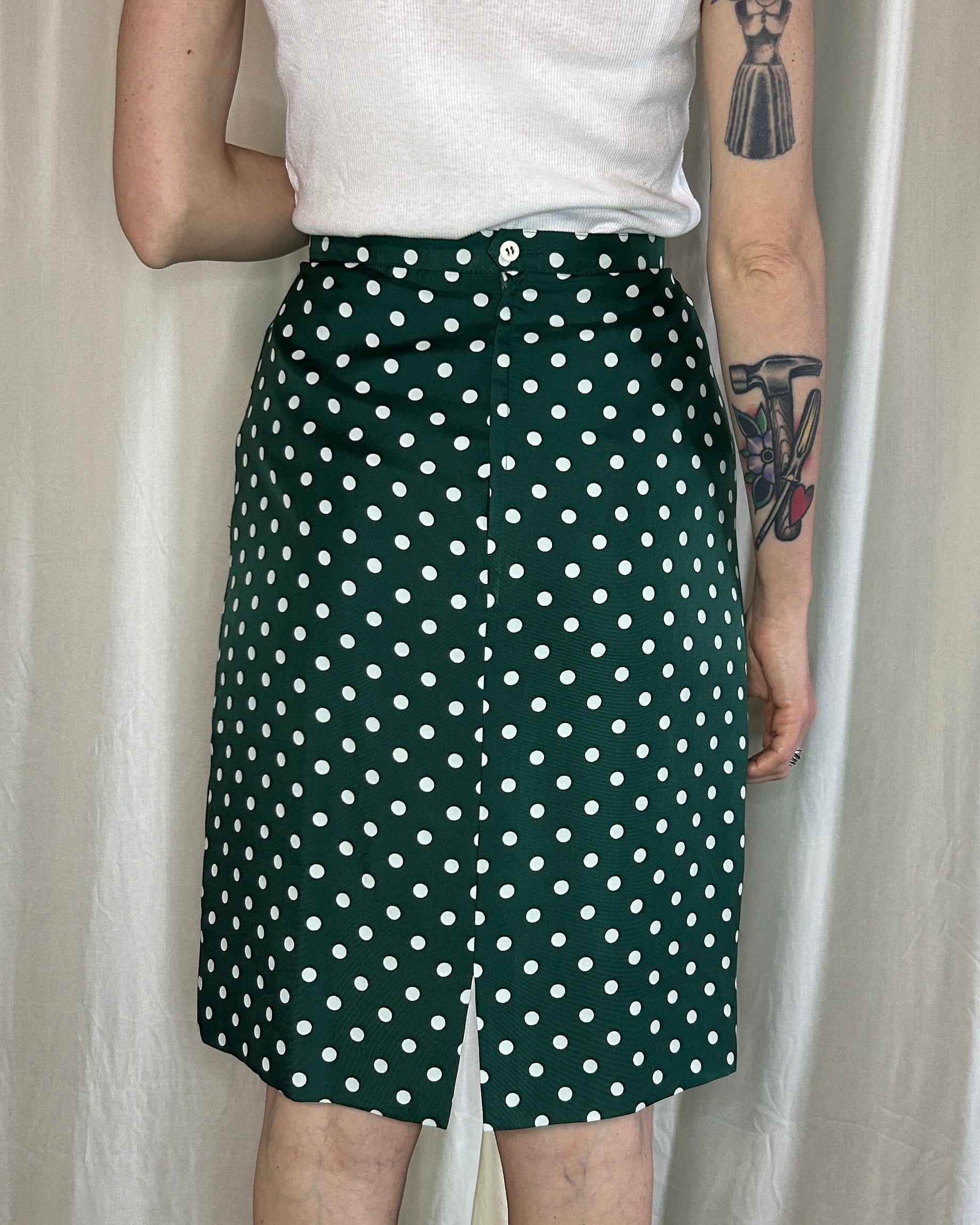 Gonna pois verde